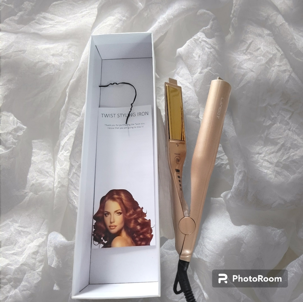 Landot 2 in 1 hair straightener and curler  in box